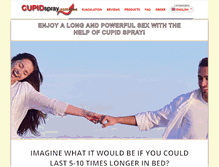 Tablet Screenshot of cupidspray.com